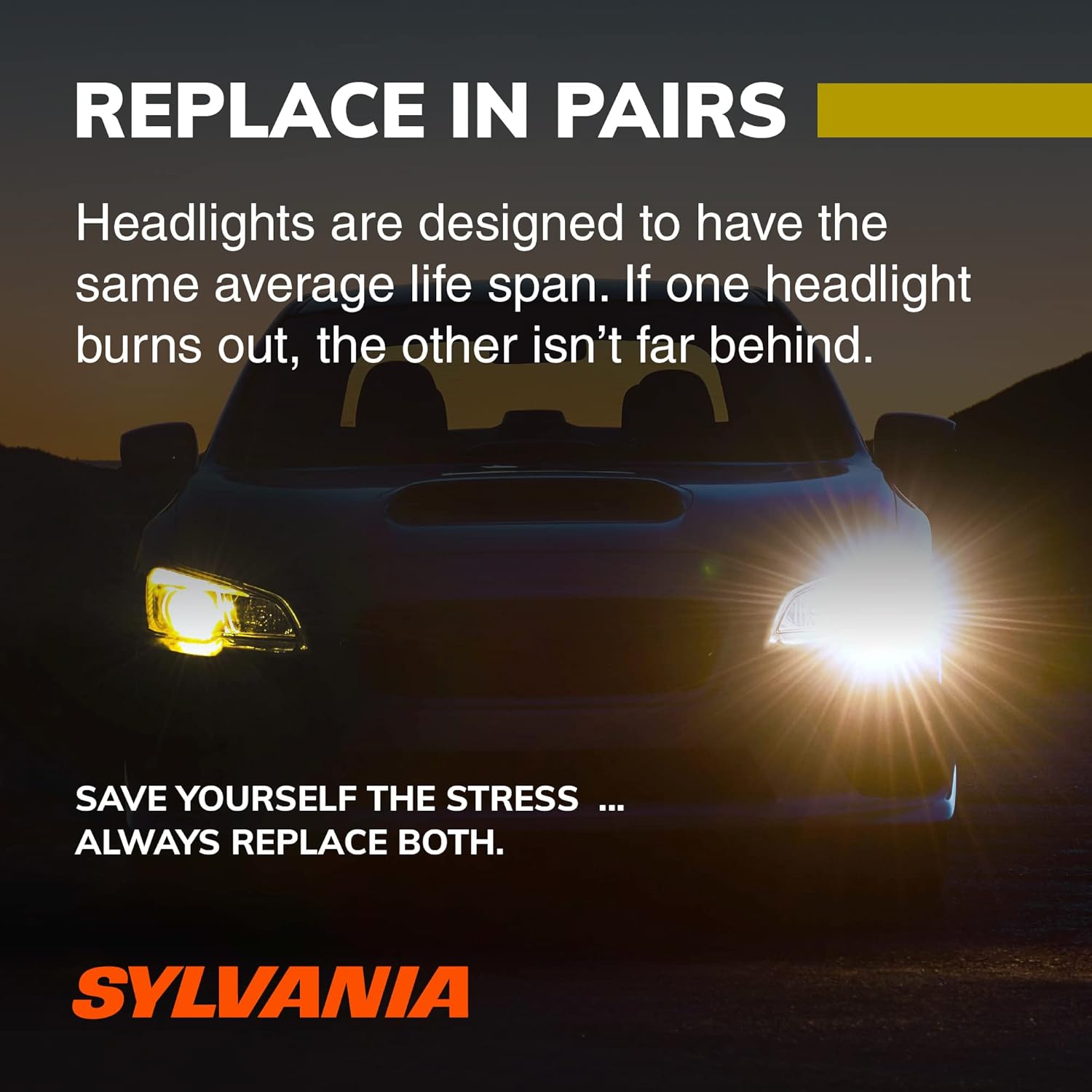 SYLVANIA – 9006 (HB4) SilverStar zXe Gold – Bombilla halógena de alto rendimiento para faros delanteros – Faro y luz antiniebla, salida de luz