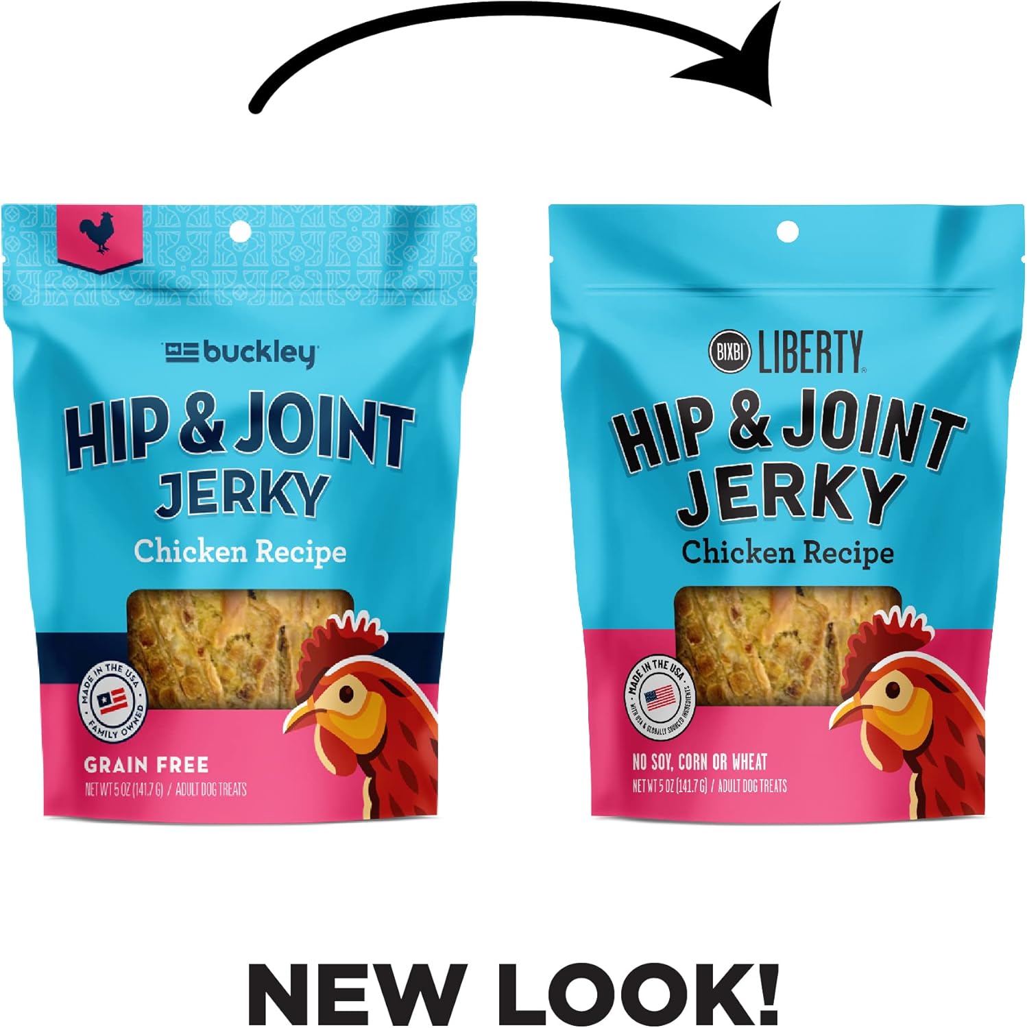 BIXBI Liberty Hip & Joint Chicken Jerky 5OZ