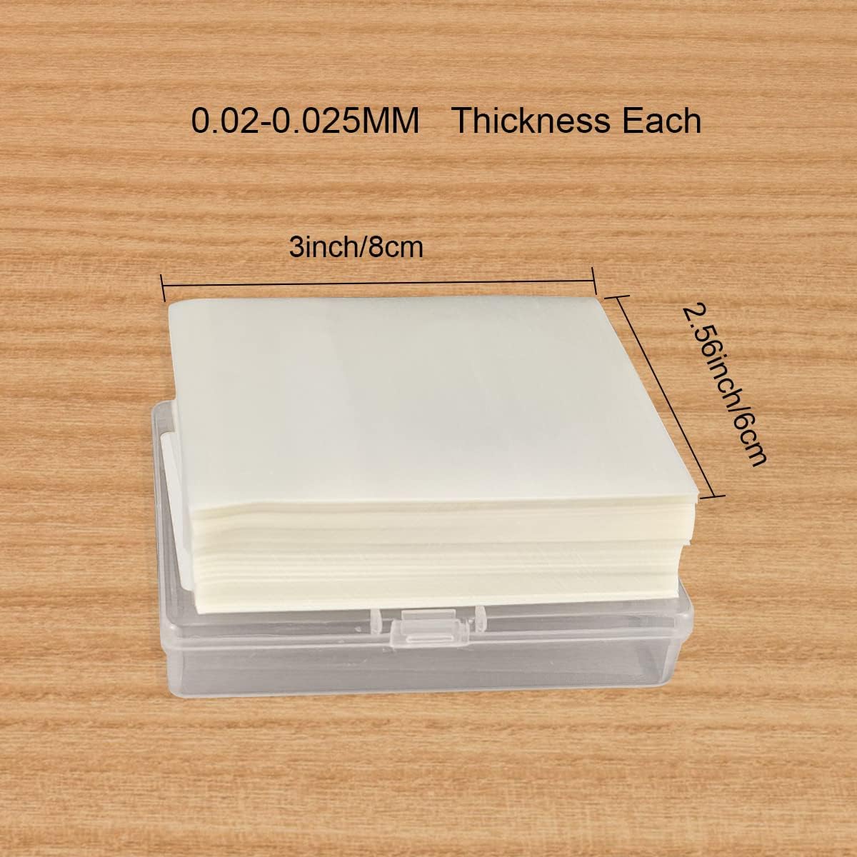 1000 hojas de papel de arroz comestible para hacer dulces y chocolate, papel de arroz glutinoso, 2.36 x 3.15 pulgadas (2.4 x 3.1 in)