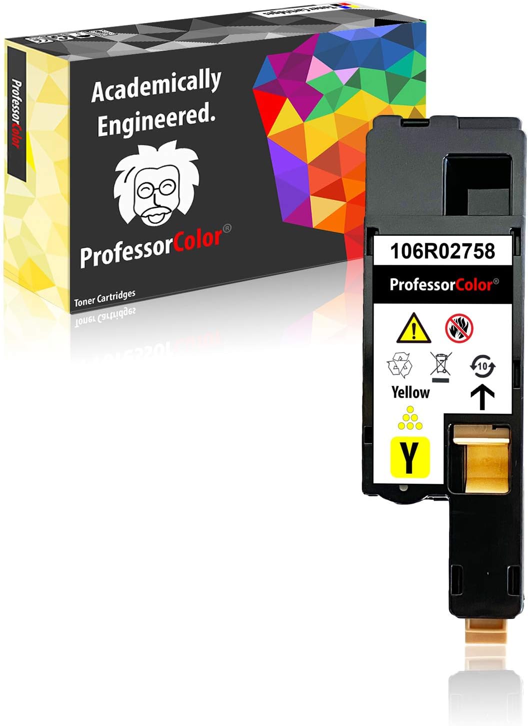 Cartucho de impresora de tóner remanufacturado para Xerox WorkCentre 60276025, Xerox Phaser 60226020, tóner de repuesto para amarillo 106R02758