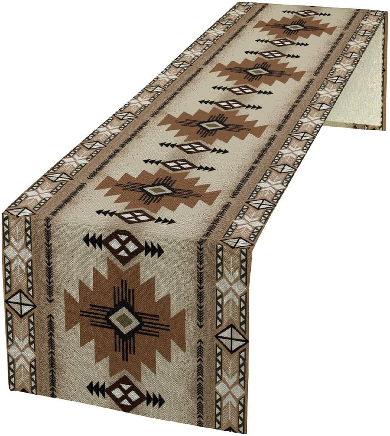 Camino de mesa Southwest Boho, vintage, bohemio, nativo americano, tribal, geométrico, para cocina, café, 36 x 13 pulgadas