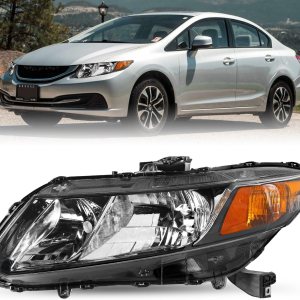 JSBOYAT Conjunto de faros delanteros para Honda Civic 4Dr Sedan 2012-2015 2012-2013 Honda Civic 2Dr Coupe OE Style (Faro izquierdo del conductor) JSBOYAT Conjunto de faros delanteros para Honda Civic 4Dr Sedan 2012-2015 2012-2013 Honda Civic 2Dr Coupe OE Style (Faro izquierdo del conductor)