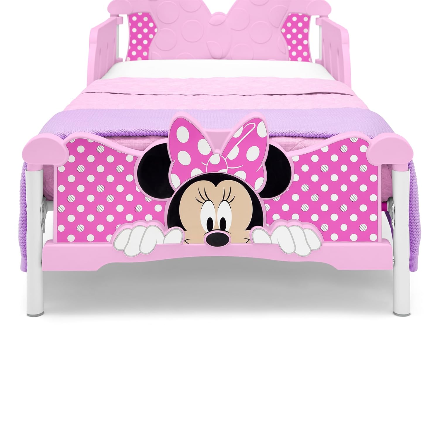 Delta Children Minnie Mouse – Cama infantil 3D, color rosa