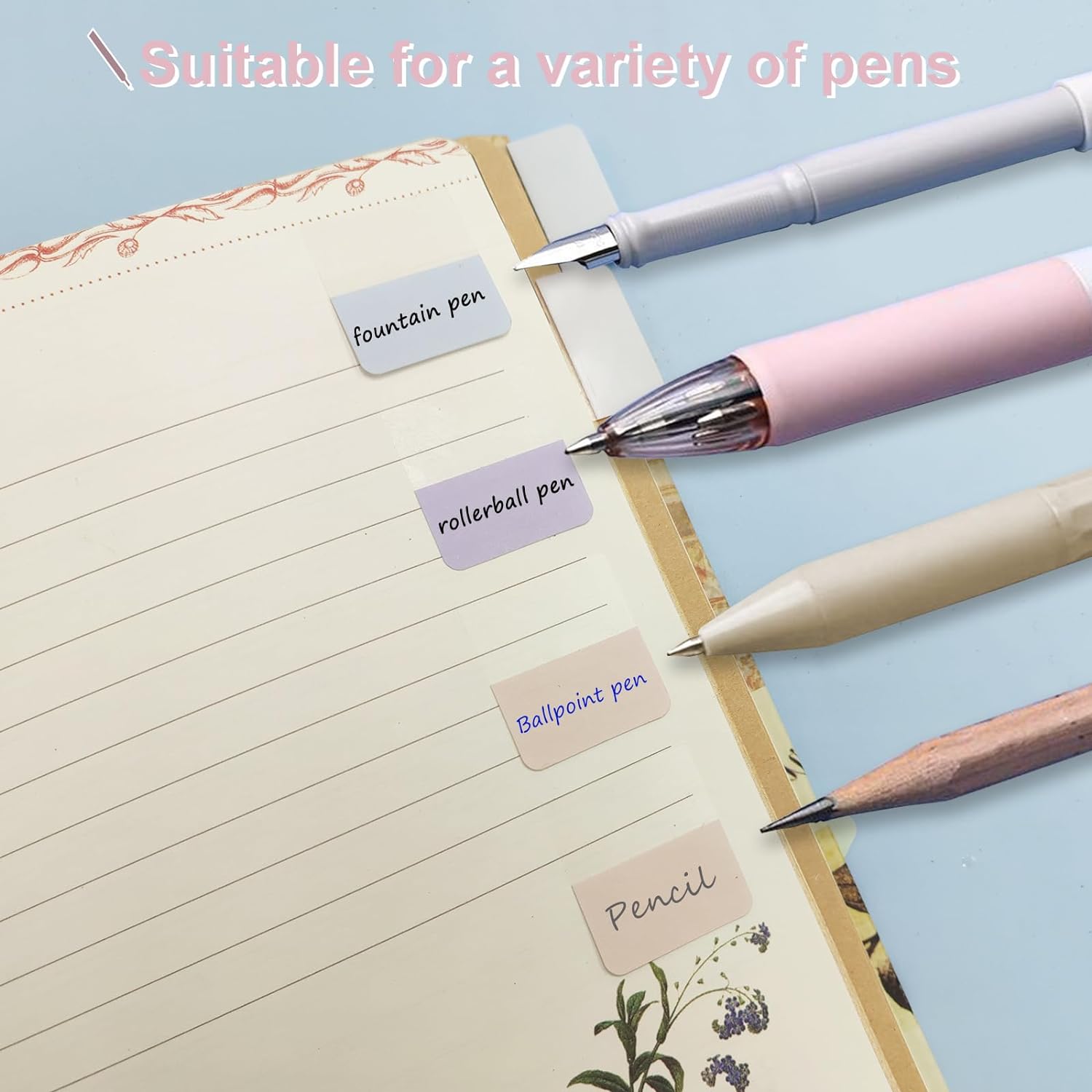 360 pestañas adhesivas de color para cuadernos de 1.8 pulgadas, pestañas de anotación para escritura, pestañas de página reposicionables, marcadores