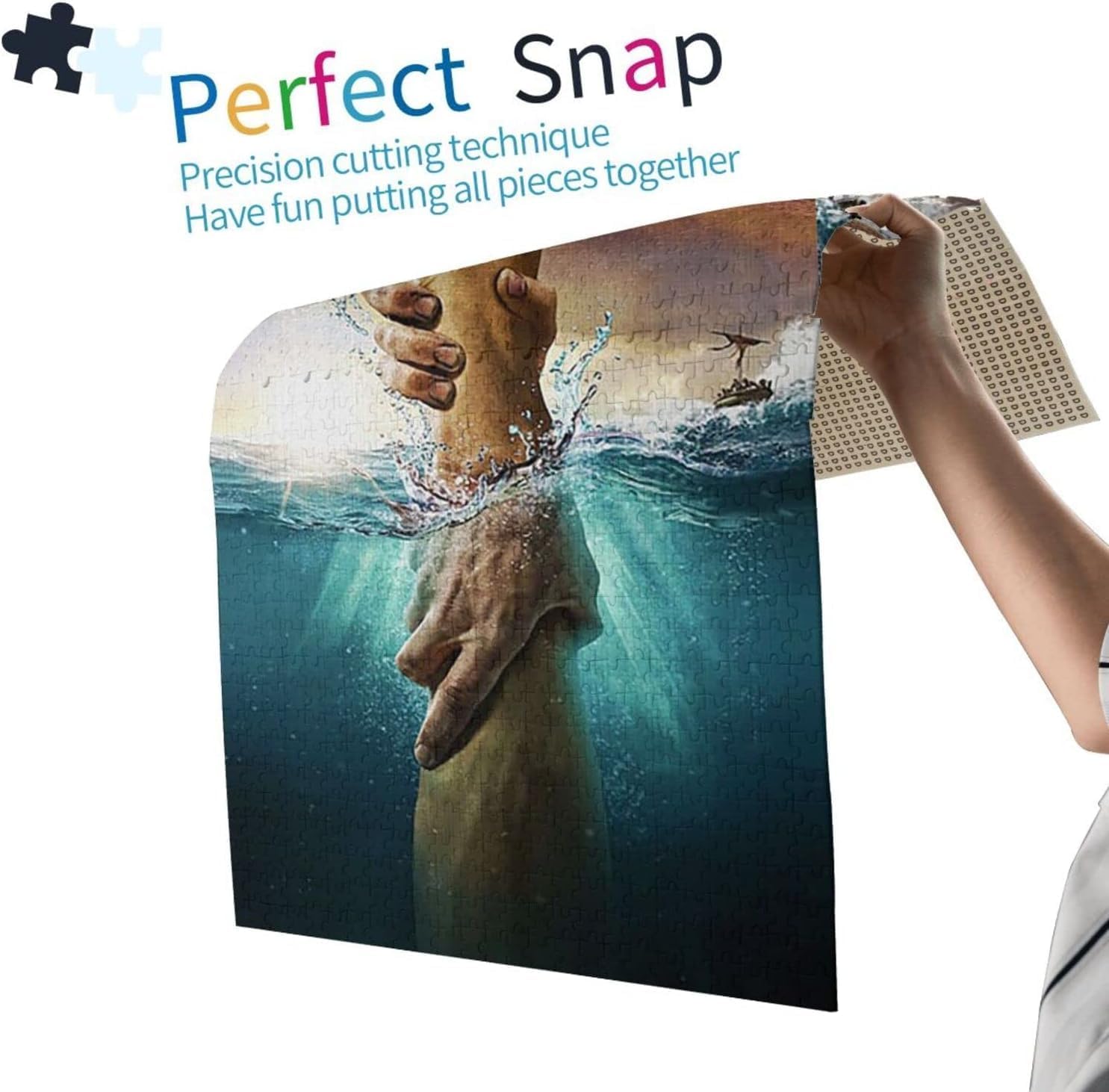 Jesus Give Me Your Hand – Rompecabezas de 1000 piezas para adultos y niños, rompecabezas para adultos y niños, rompecabezas para adultos, juego de