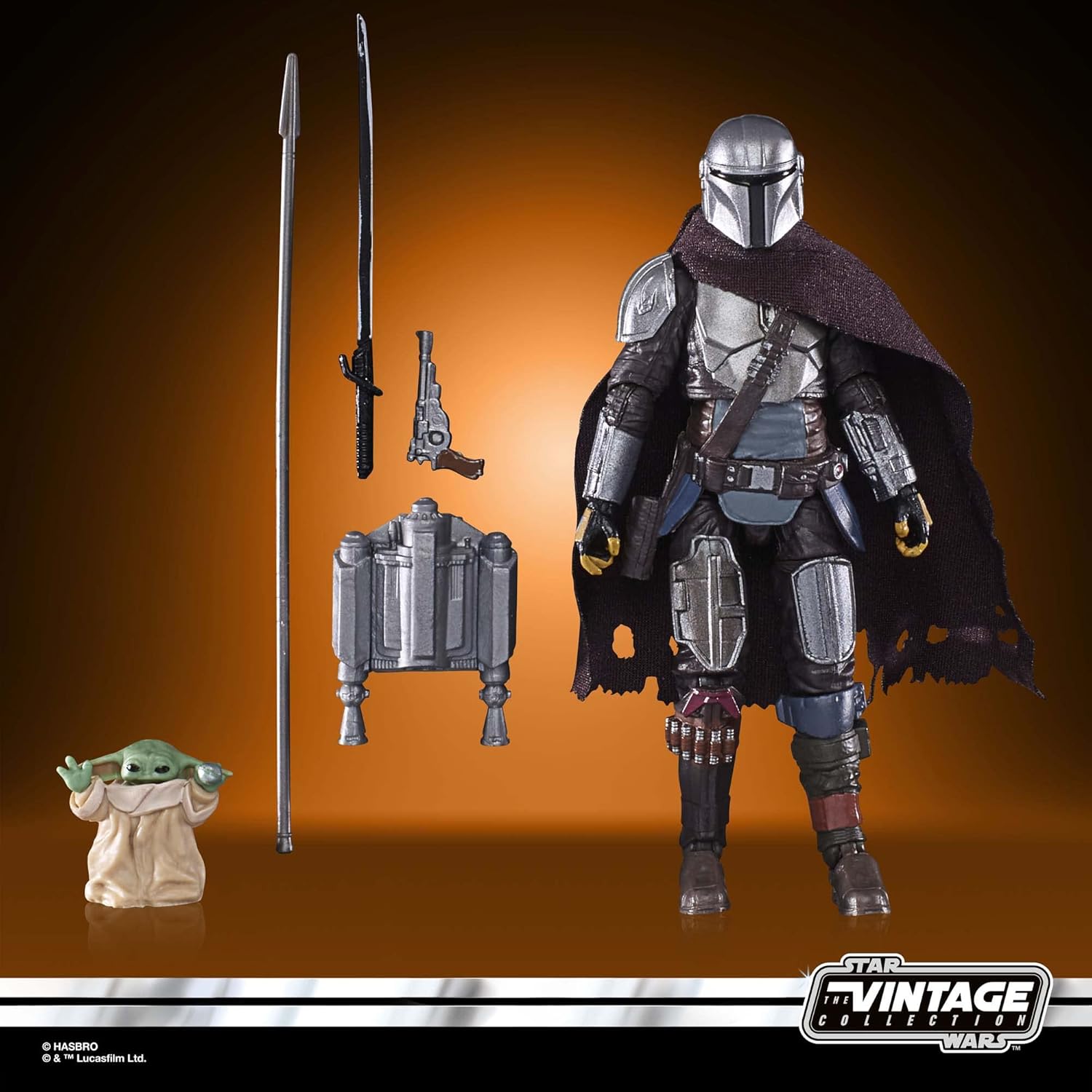 STAR WARS The Vintage Collection The Mandalorian’s N-1 Starfighter, The Mandalorian – Vehículo de 3.75 pulgadas y figuras de acción, a partir de 4