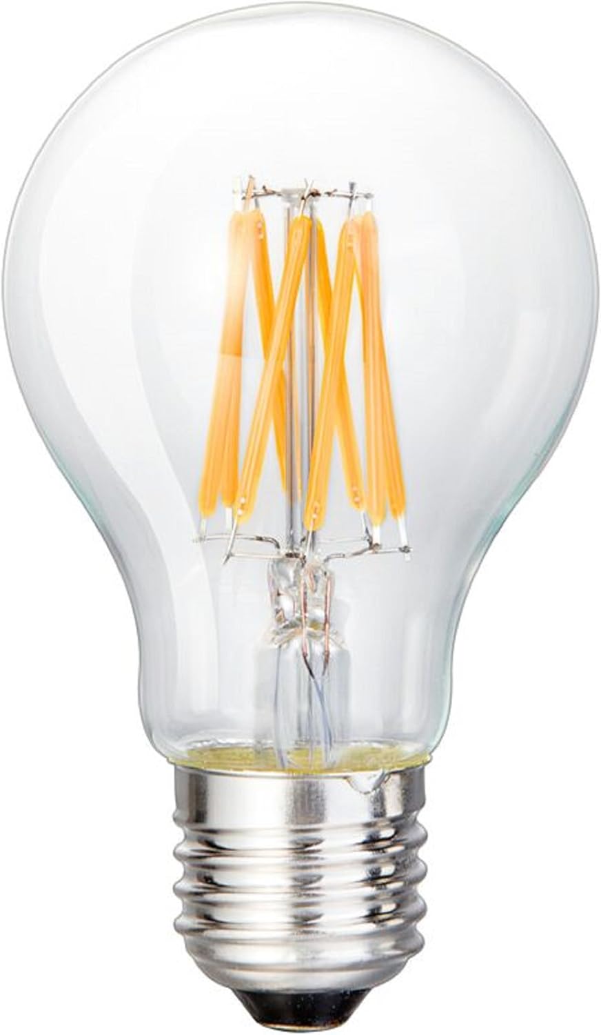 Brite Innovations Bombilla de filamento LED de ahorro de energía de 7 W, color blanco suave, 2700 K, reemplazo equivalente exacto a la bombilla