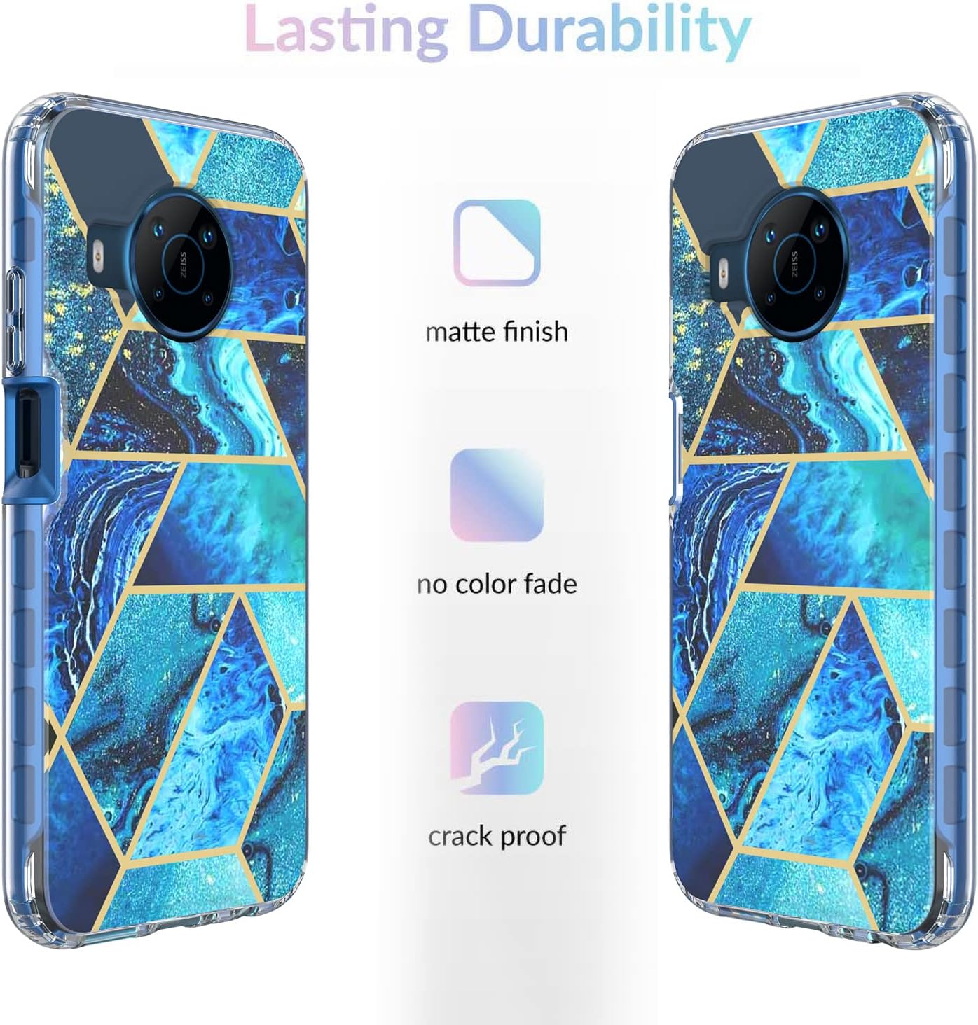 Jeylly Funda para Nokia X100 con protector de pantalla de vidrio templado, marco frontal duro de cuerpo completo y funda protectora de silicona