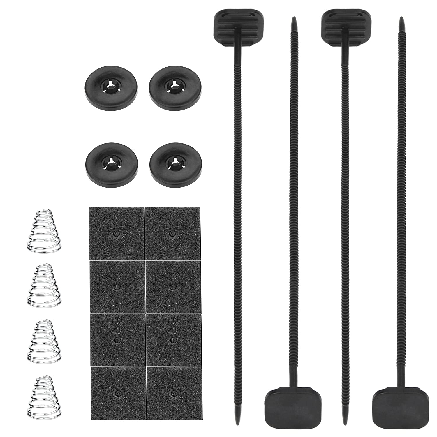 Kit de montaje de ventilador, kit de montaje de ventilador de radiador eléctrico Mellbree compatible con ventilador de refrigeración eléctrico y