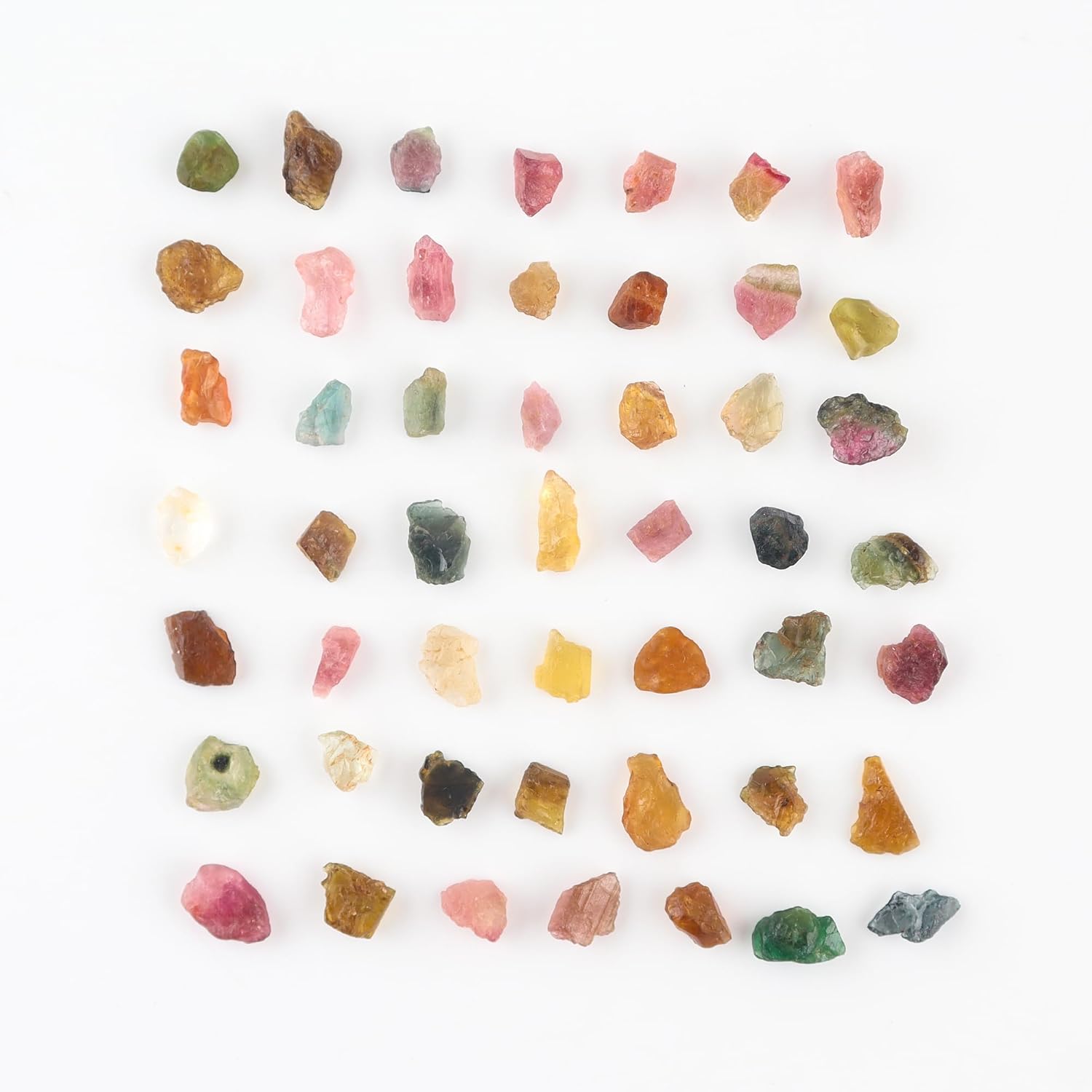 SunshineGems Natural Raw Multi Tourmaline Crystals Untreated Raw Rough Loose Gemstone for Healing Tumbling, Cabbing, Fountain Rocks, Polishing, Wire