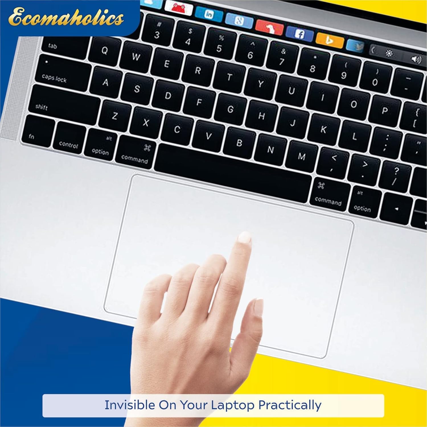Ecomaholics – Protector de trackpad para computadora portátil CHUWI GemiBook X, 15.6 pulgadas FHD con acabado mate transparente, antiarañazos,