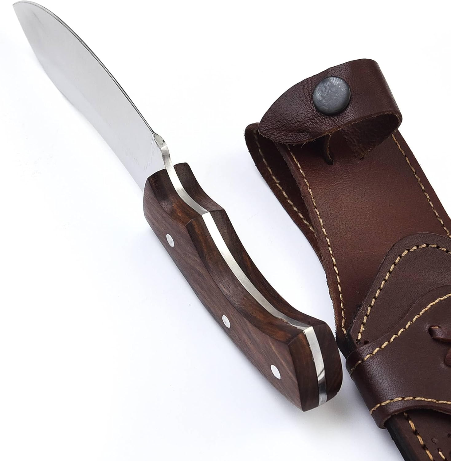 Nessmuk – Cuchillo de caza de hoja fija de 8.75 pulgadas, cuchillo de caza de supervivencia al aire libre, cuchillo de campamento, cuchillo de