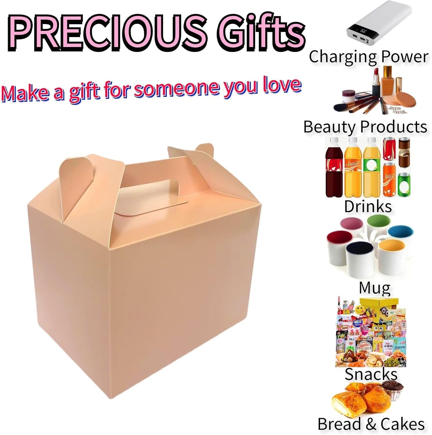 XCXGYCA Paquete de 12 cajas rosadas a dos aguas de 7 x 5 x 5 pulgadas, con asa, cajas de regalo de fiesta de papel, cajas de regalo para fiesta de