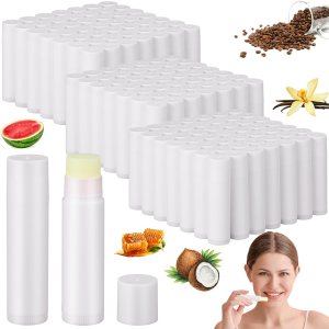 Demissle 150 unidades de bálsamo labial sin etiquetar a granel, en blanco, mini bálsamo labial, regalos de bálsamos labiales hidratantes, recuerdos Demissle 150 unidades de bálsamo labial sin etiquetar a granel, en blanco, mini bálsamo labial, regalos de bálsamos labiales hidratantes, recuerdos