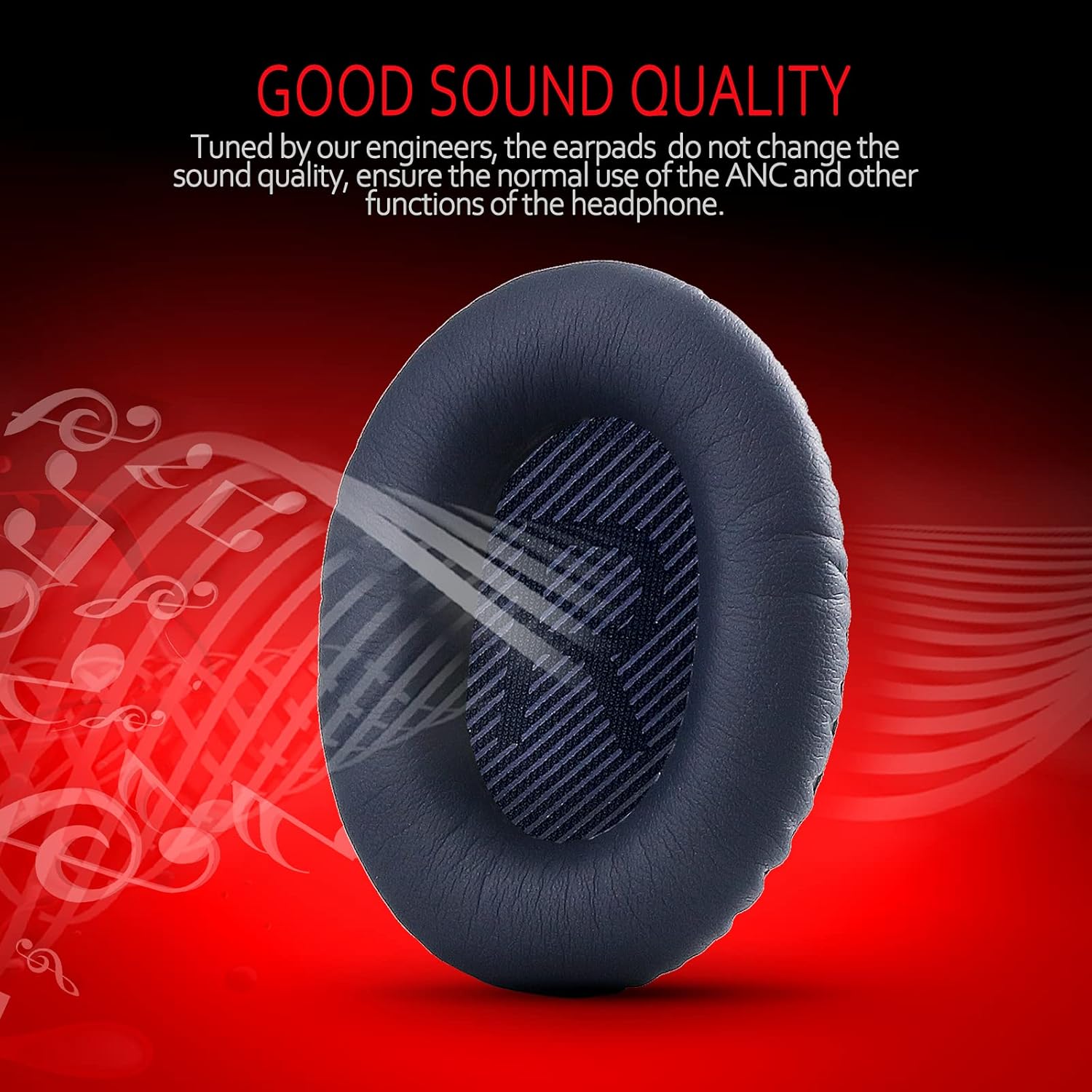 Krone Kalpasmos – Almohadillas de repuesto de alta calidad para auriculares Bose, compatible con Bose QuietComfort 35 ii QC35 QC25 QC2 QC15 Ae2 Ae2i