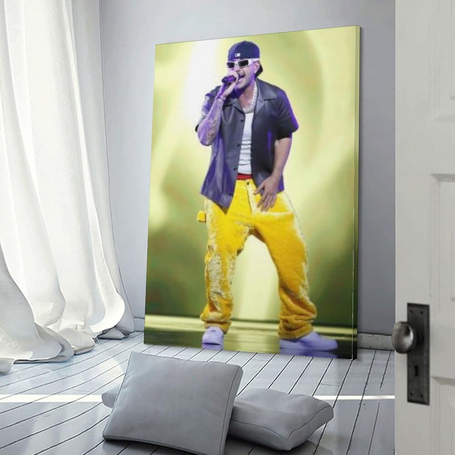 DAXXIN Feid – Póster de lienzo decorativo para pared, sala de estar, dormitorio, decoración, marco de regalo, 12 x 18 pulgadas (11.8 x 17.7 in)