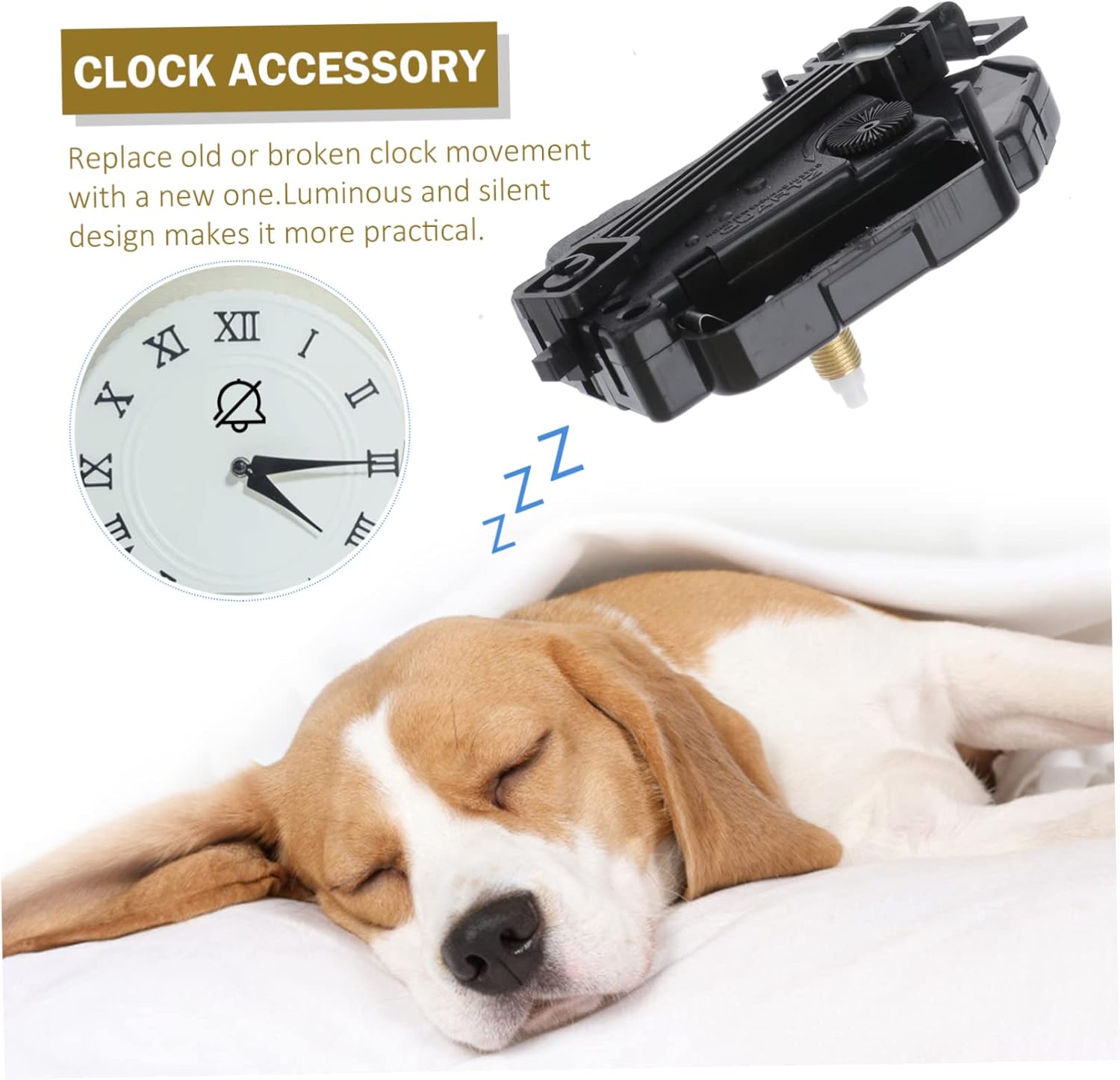 Cabilock Reloj silencioso de barrido de péndulo Movimiento Reloj Accesorio Hogar Reloj Movimiento Péndulo Reloj Reloj Reloj Movimiento Apéndice