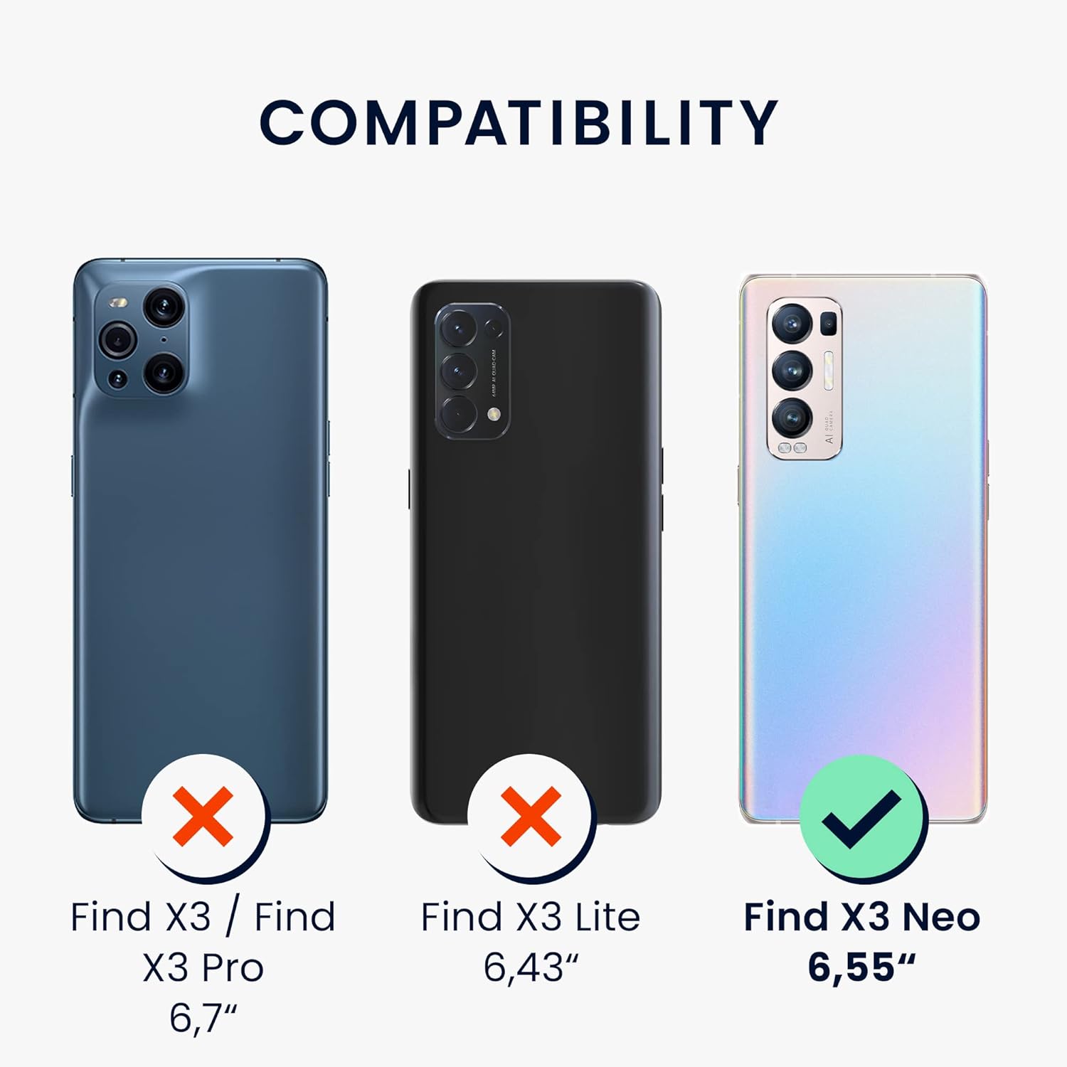 kwmobile Funda compatible con Oppo Find X3 Neo – Funda protectora delgada de TPU con acabado mate suave – Rosa neón
