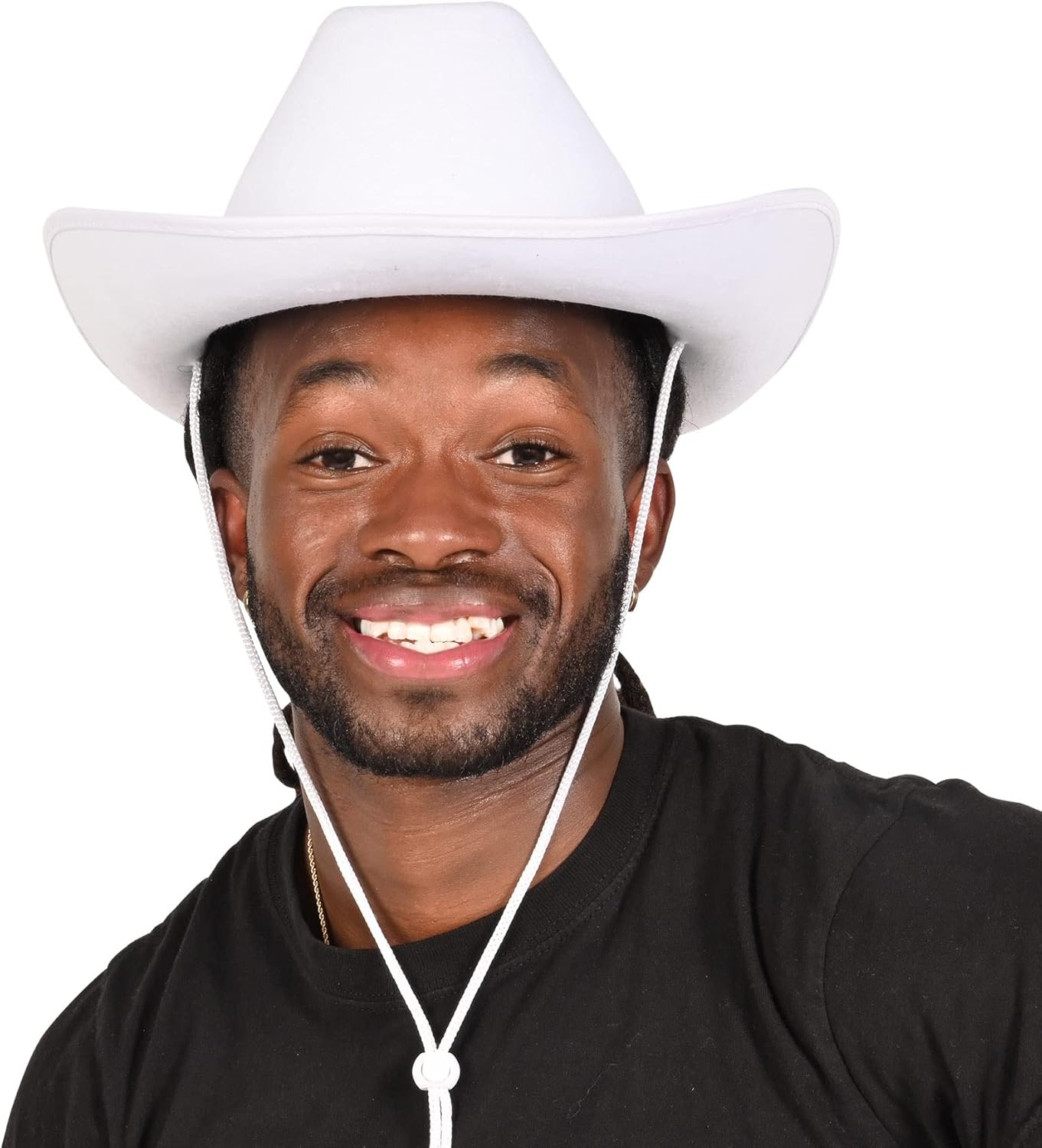 Beistle Sombreros de vaquero de fieltro negro de 2 piezas para disfraz de Halloween