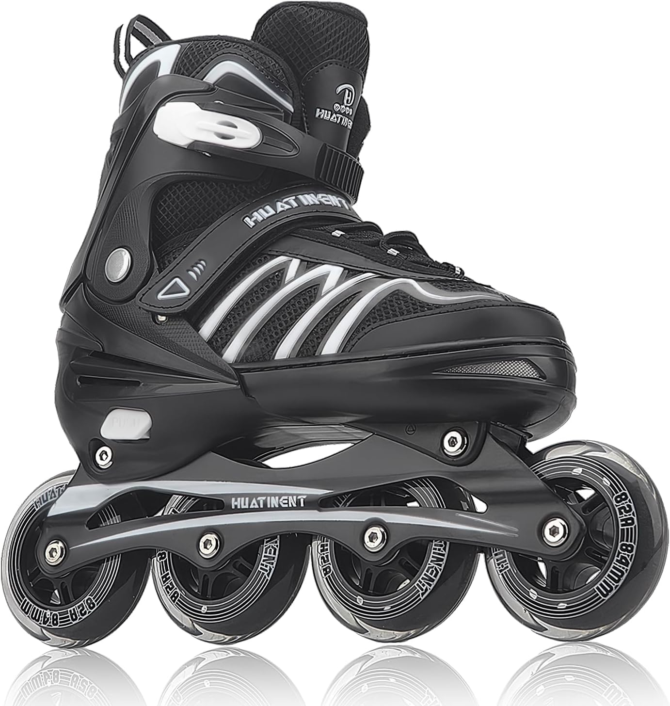 Patines en línea ajustables para mujeres y hombres, patines para adultos, mujeres y hombres con ruedas grandes, patines para mujer para jóvenes,