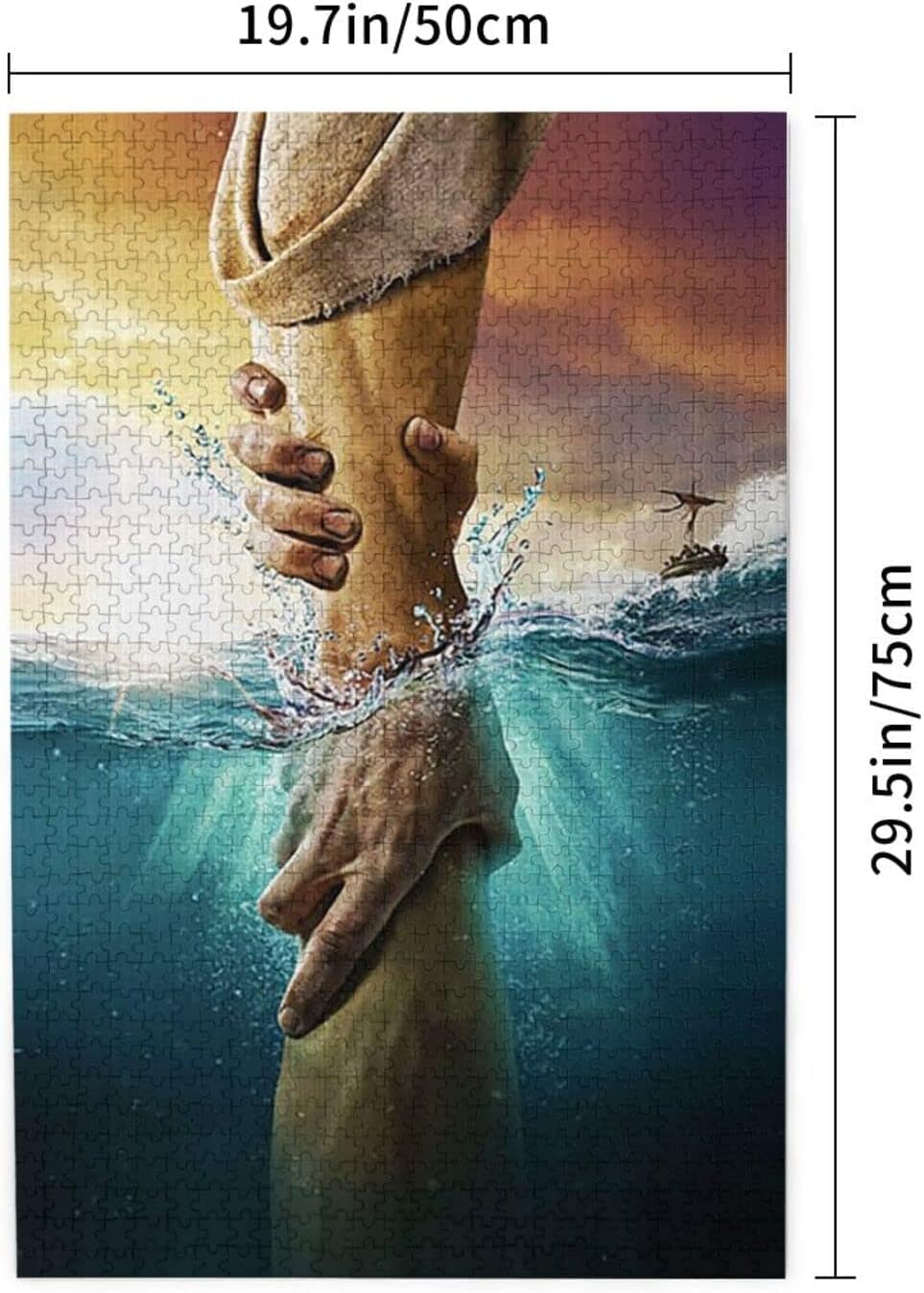 Jesus Give Me Your Hand – Rompecabezas de 1000 piezas para adultos y niños, rompecabezas para adultos y niños, rompecabezas para adultos, juego de