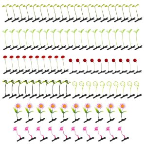 100 clips de brote, divertidas pinzas para el cabello de brotes de frijol, horquillas para el cabello, horquillas para el cabello para mujeres y 100 clips de brote, divertidas pinzas para el cabello de brotes de frijol, horquillas para el cabello, horquillas para el cabello para mujeres y