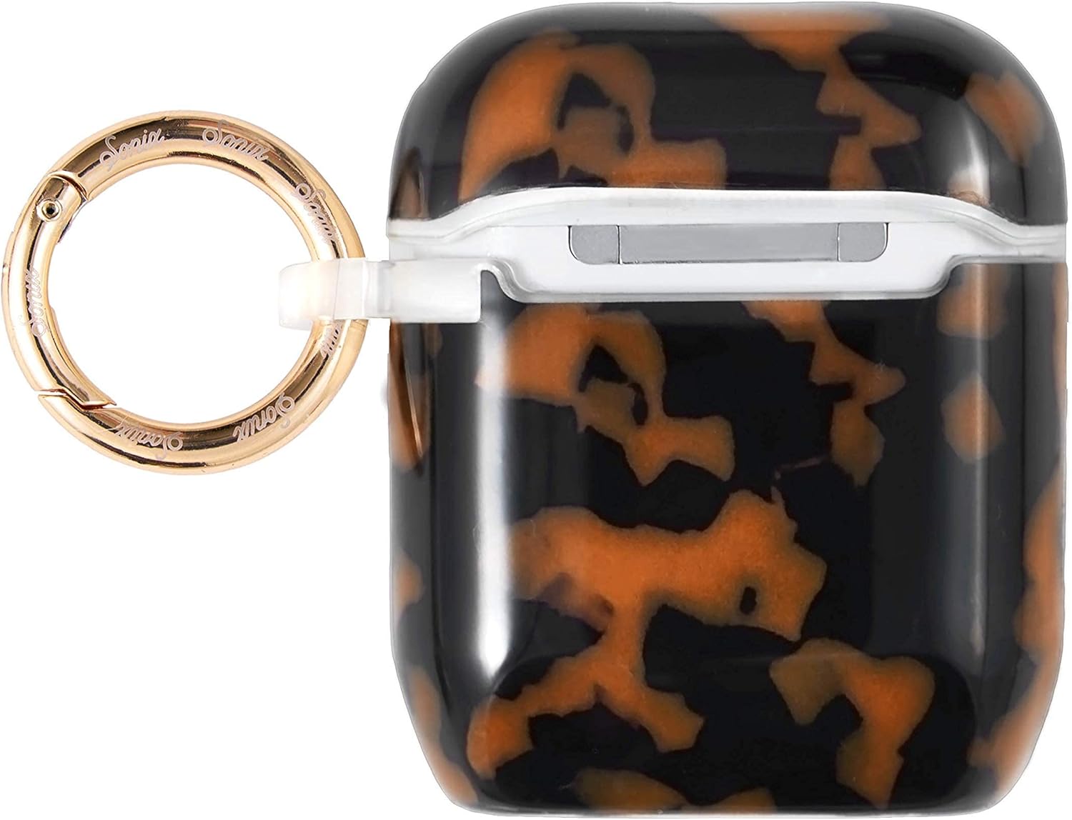 Sonix Funda marrón para Airpod Gen 1  Gen 2 tapa dura Funda protectora de leopardo para Apple Airpods