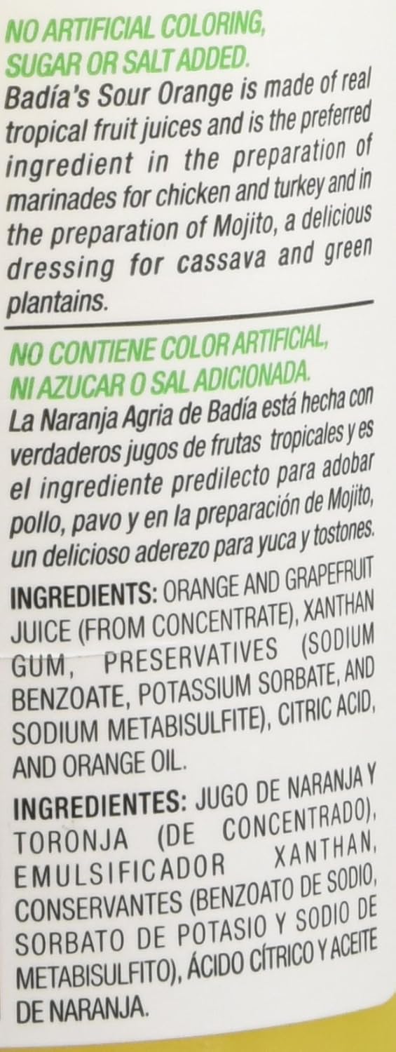 Badia Orange Bitter – Naranja Agria, 20 onzas, amarillo (BA405) (paquete de 2)
