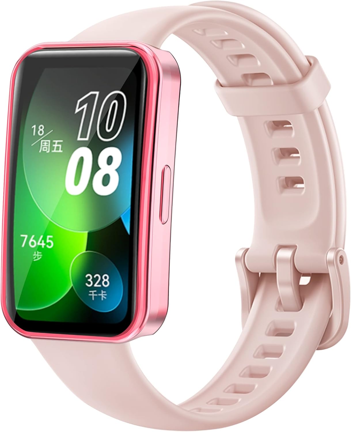 Protector de pantalla compatible con fundas Huawei Band 8 (no para Band 7), fundas para reloj inteligente TenCloud resistentes a los arañazos,