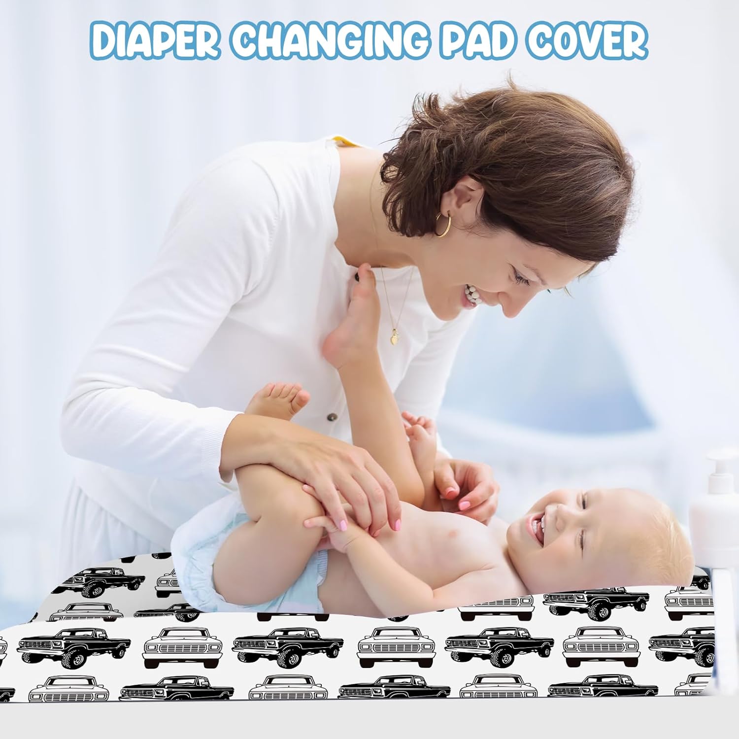 Juego de ropa de cama personalizado para cuna, juego de 5 piezas para cuna, manta con nombre personalizado con respaldo punteado para bebés niños y