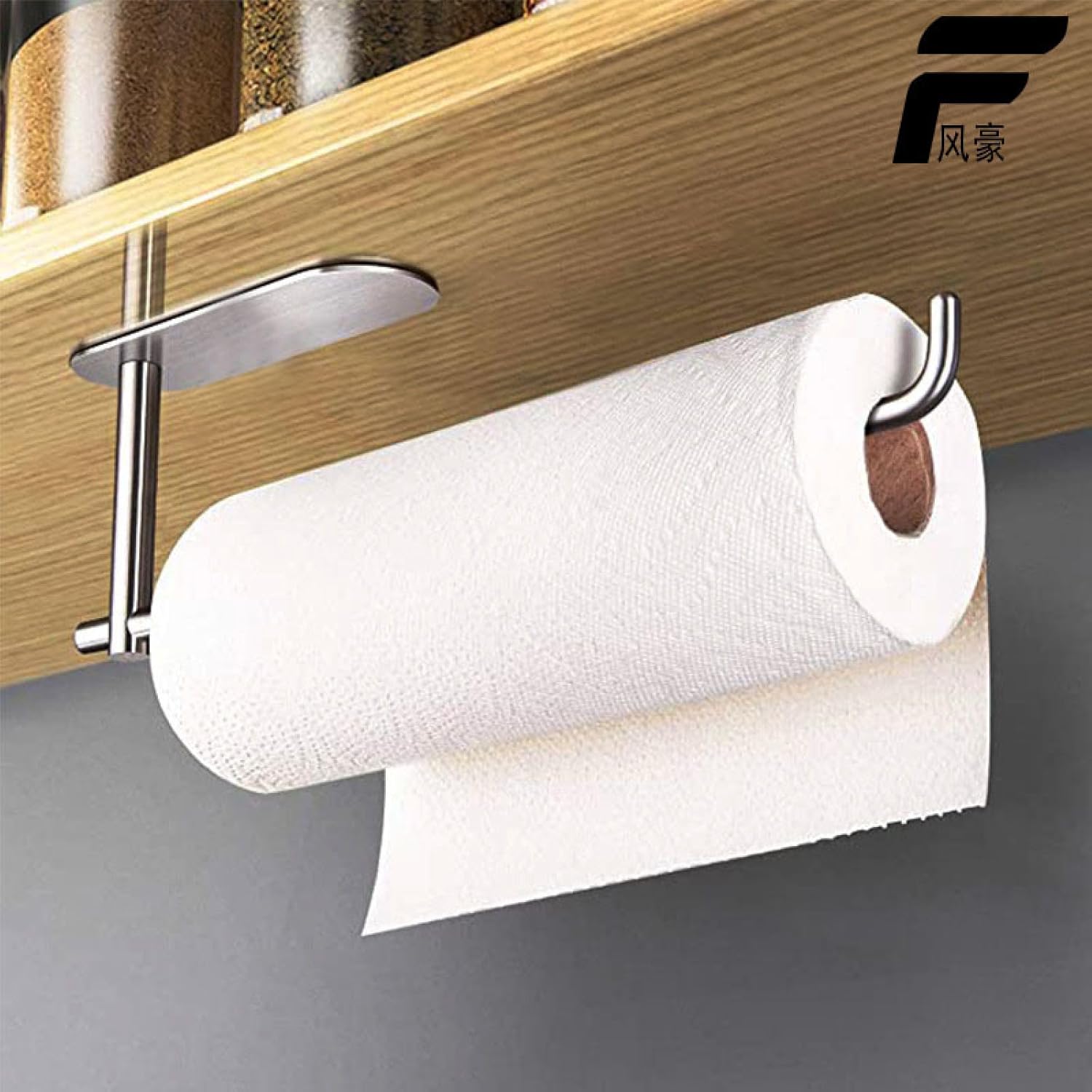 Papel absorbente de aceite no perforado, titular de la toalla de papel de envoltura de plástico, Estante de papel de rollo, Estante multifunción,