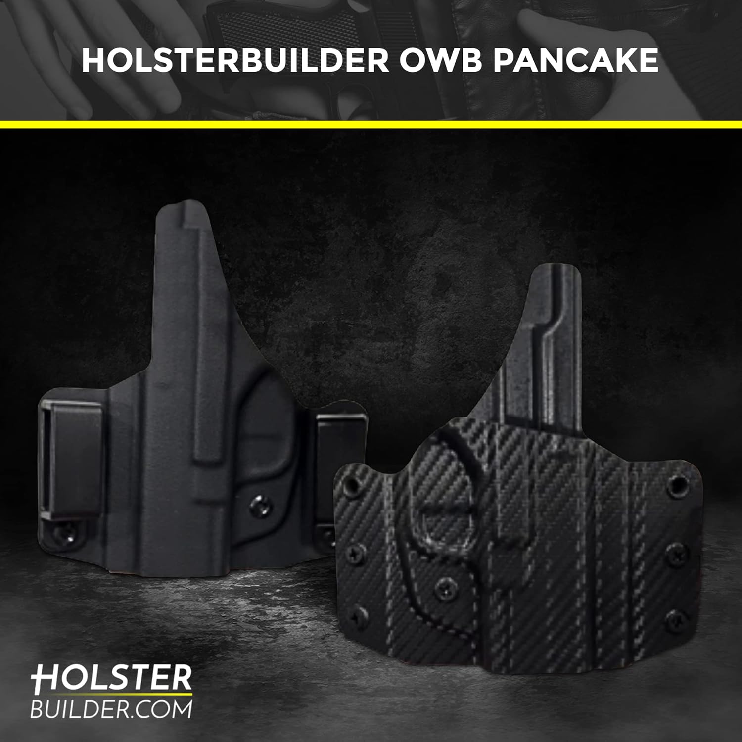 Funda OWB de alta calidad para transporte oculto, ajustable y duradera, funda universal para pistola para hombres y mujeres, cómodo uso diario,