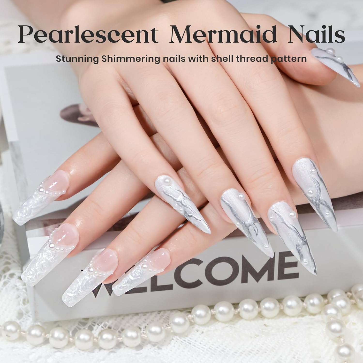 MIZHSE Gel constructor para uñas, gel constructor de uñas perla, gel en una botella, fortalecedor de uñas, reparación de extensión de uñas, gel duro