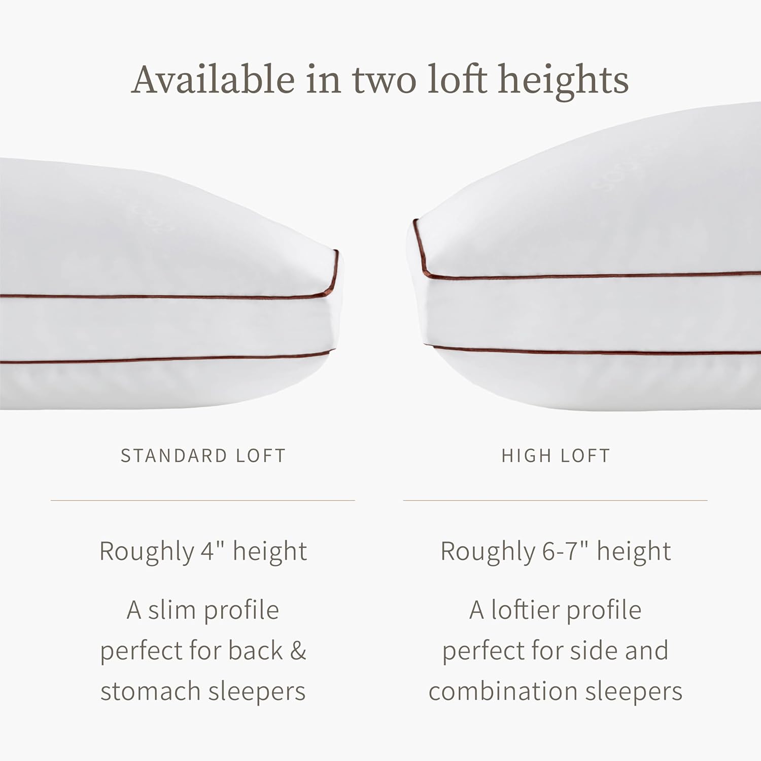 Saatva Almohada de látex, alta (6 a 7 pulgadas), almohada hipoalergénica con núcleo de látex triturado, transpirable, lavable a máquina, funda de