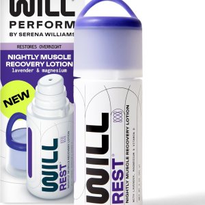 WILL Perform Loción de magnesio para dormir por Serena Williams I Nightly Topical Magnesium Cream para recuperación muscular y relajación I Loción WILL Perform Loción de magnesio para dormir por Serena Williams I Nightly Topical Magnesium Cream para recuperación muscular y relajación I Loción