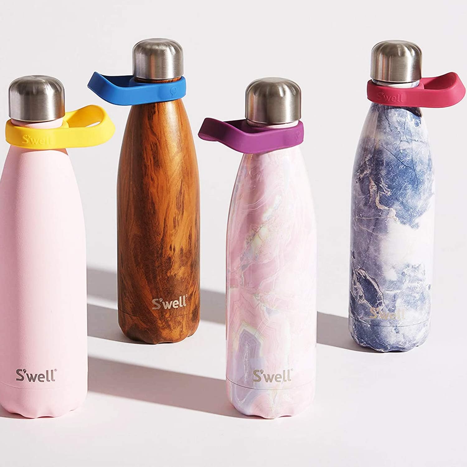 S’well – Mango para botella de agua, color morado, se adapta a botellas de 9, 17 y 25 onzas, una forma cómoda de llevar tu botella a cualquier