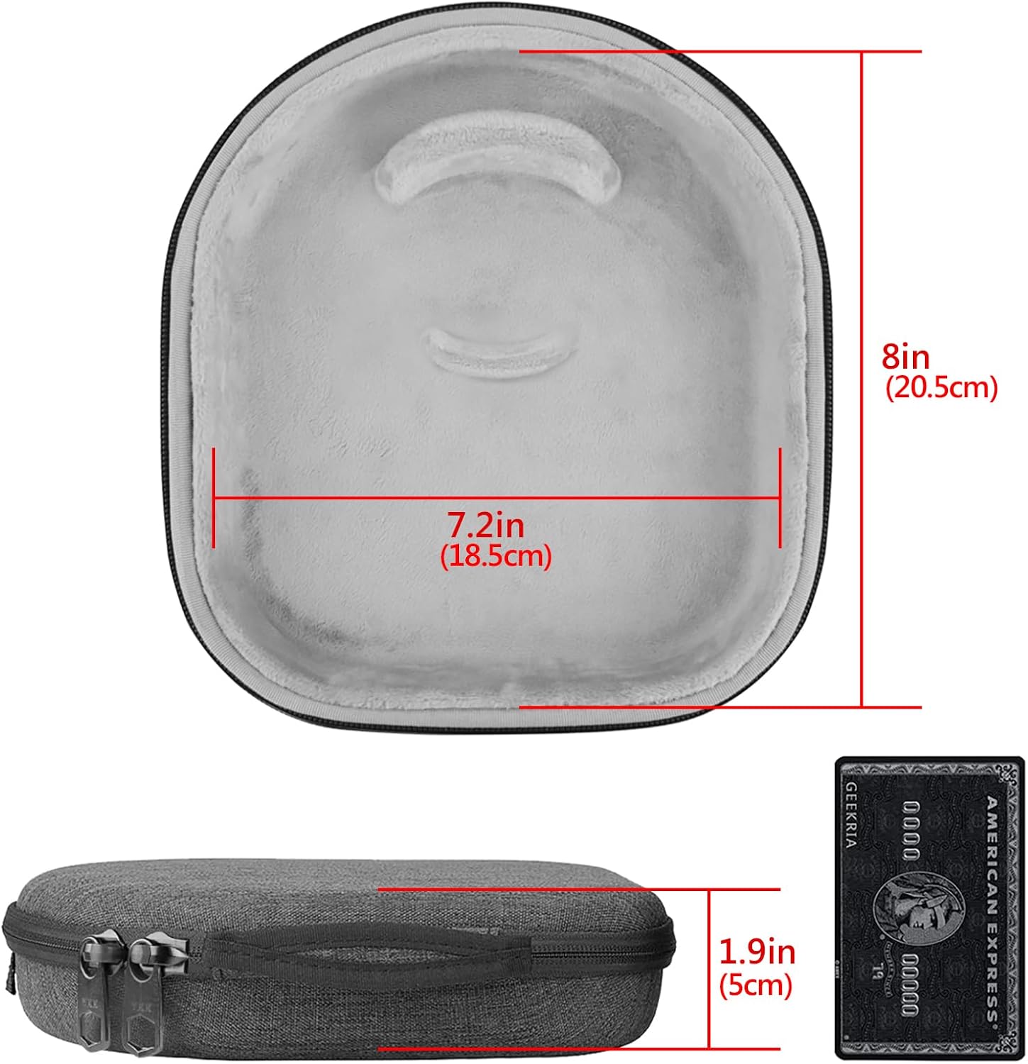 Geekria Shield – Funda para auriculares compatible con Master & Dynamic MW75, MH40, MW65, MW60, MW50+, MG20, funda inalámbrica de repuesto para
