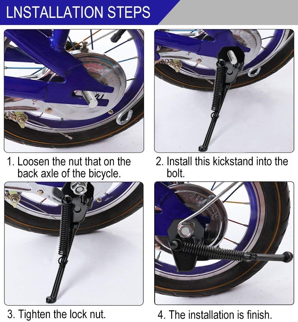Soporte de bicicleta Usong, soporte de bicicleta plegable de un solo lado, de 12 pulgadas, 14 pulgadas, 16 pulgadas, 18 pulgadas, 20 pulgadas, para