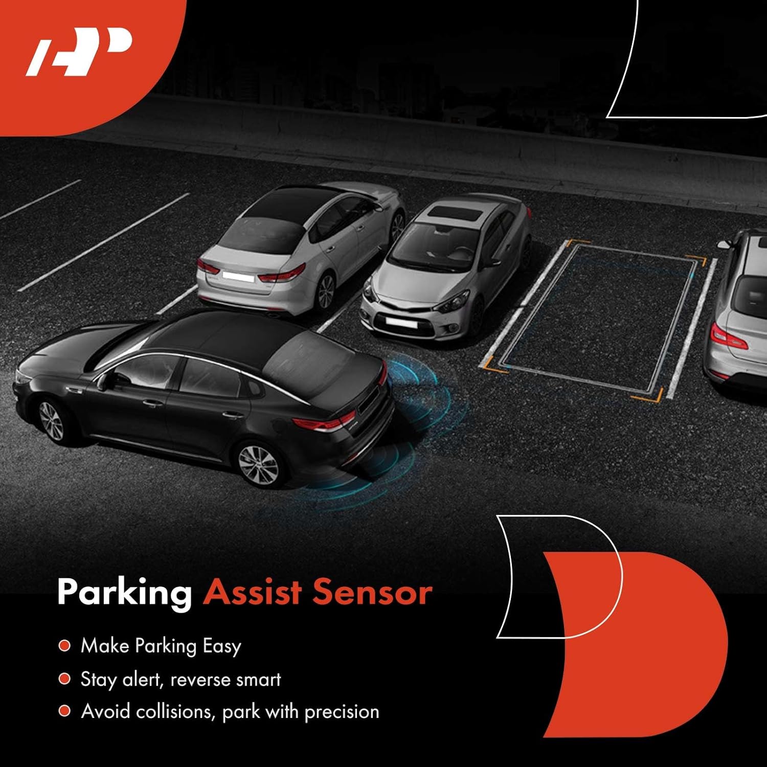 A-Premium Sensor de asistencia de estacionamiento de respaldo reverso compatible con modelos seleccionados de Volkswagen Jetta 2005-2008, Jetta City