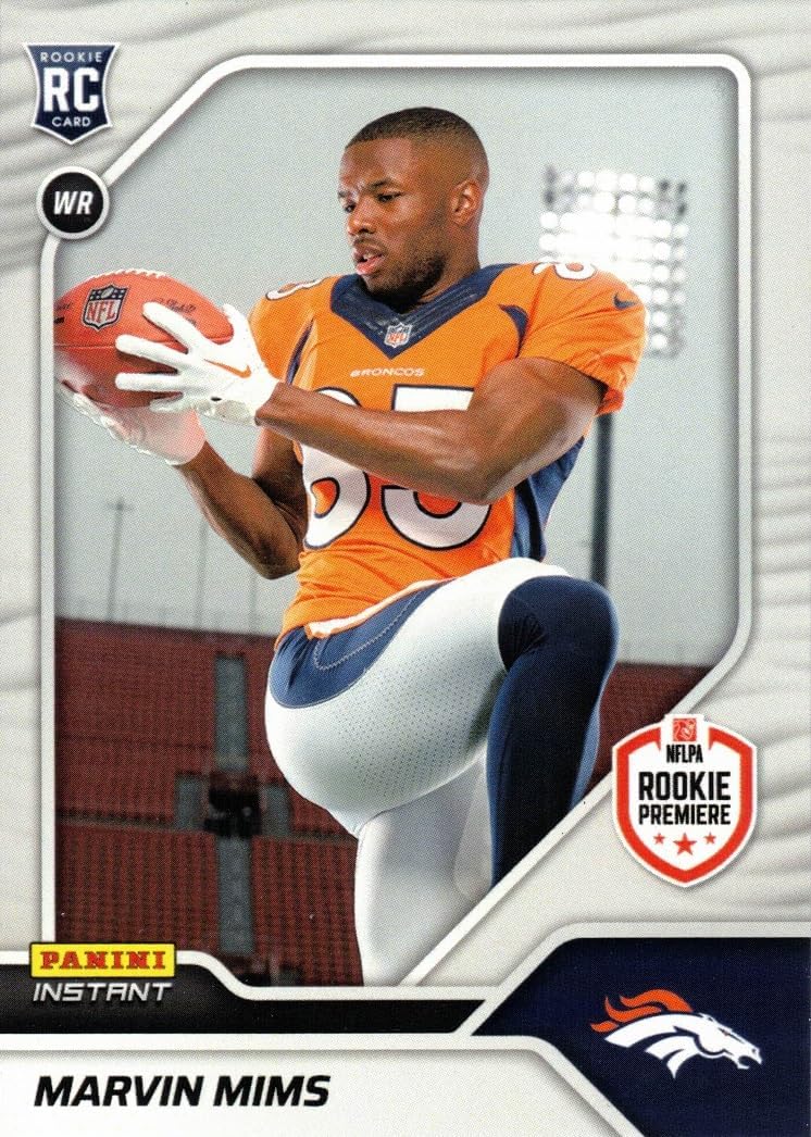 2023 Panini Instant Football #19 Marvin Mims Rookie Card Broncos – Only 527 made!