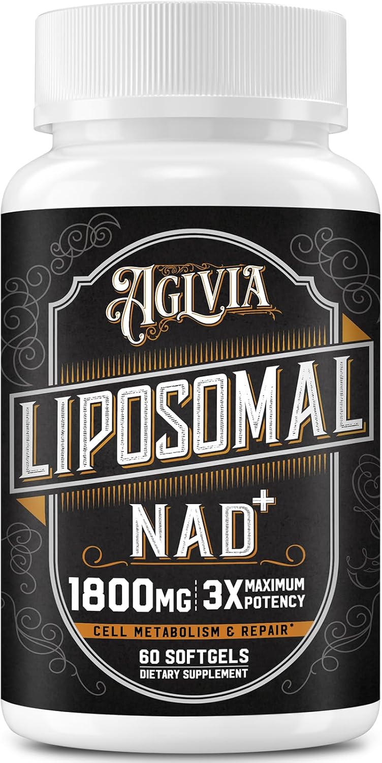Suplemento liposomal NAD de 1800 MG, suplemento NAD+ similar a la ribósido de nicotinamida, suplemento NAD Plus 98% puro para refuerzo de energía y