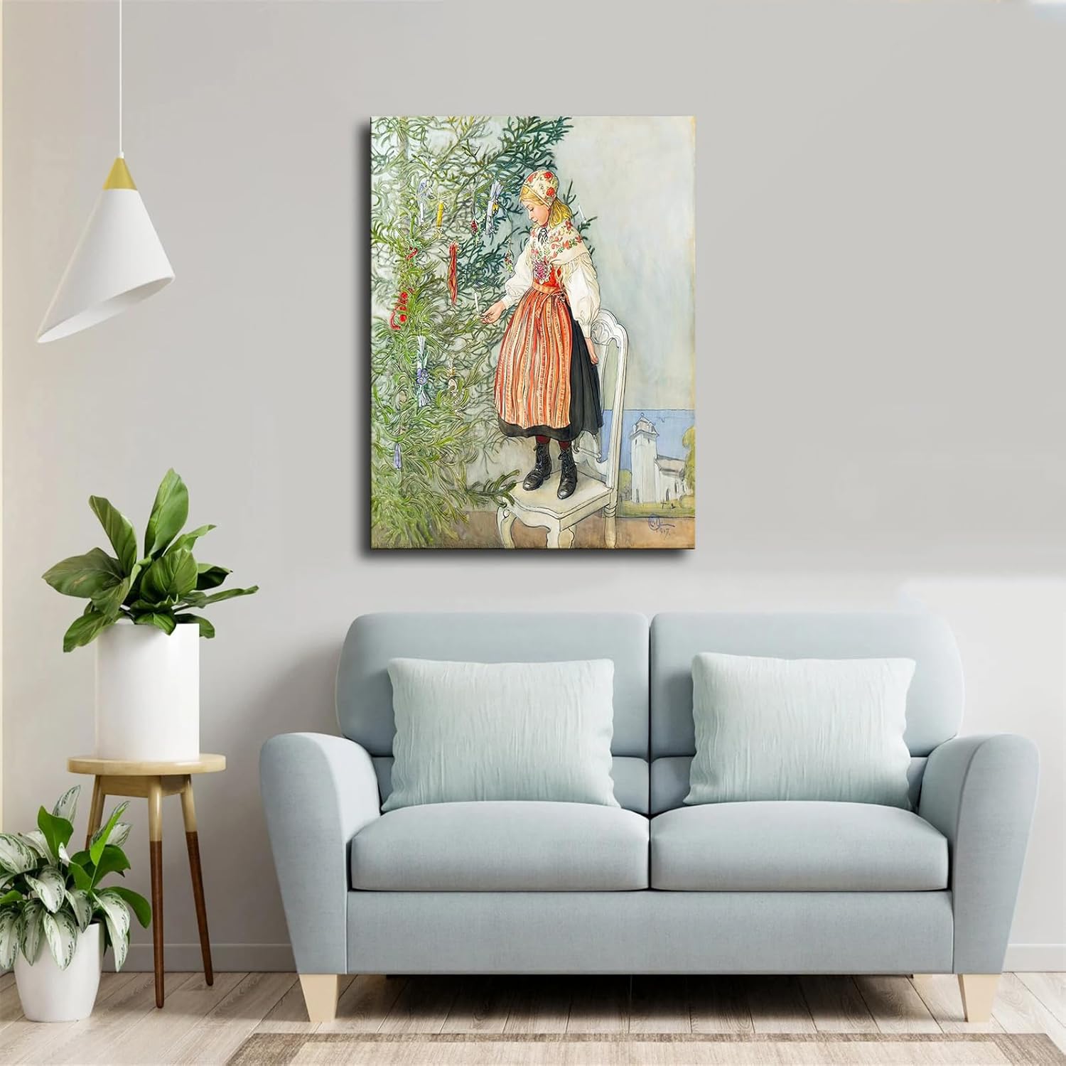 VAKUUM Carl Larsson – Póster de Navidad sueca de Carl Larsson, pintura en lienzo, arte de pared, impresión de imágenes HD, obra de arte moderna para