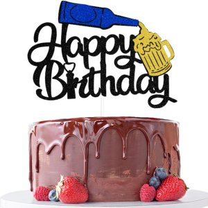 Decoración de pastel de cerveza, decoración para tartas de cervezas, cervezas de bebida, decoración de fiesta temática de celebración a la Decoración de pastel de cerveza, decoración para tartas de cervezas, cervezas de bebida, decoración de fiesta temática de celebración a la