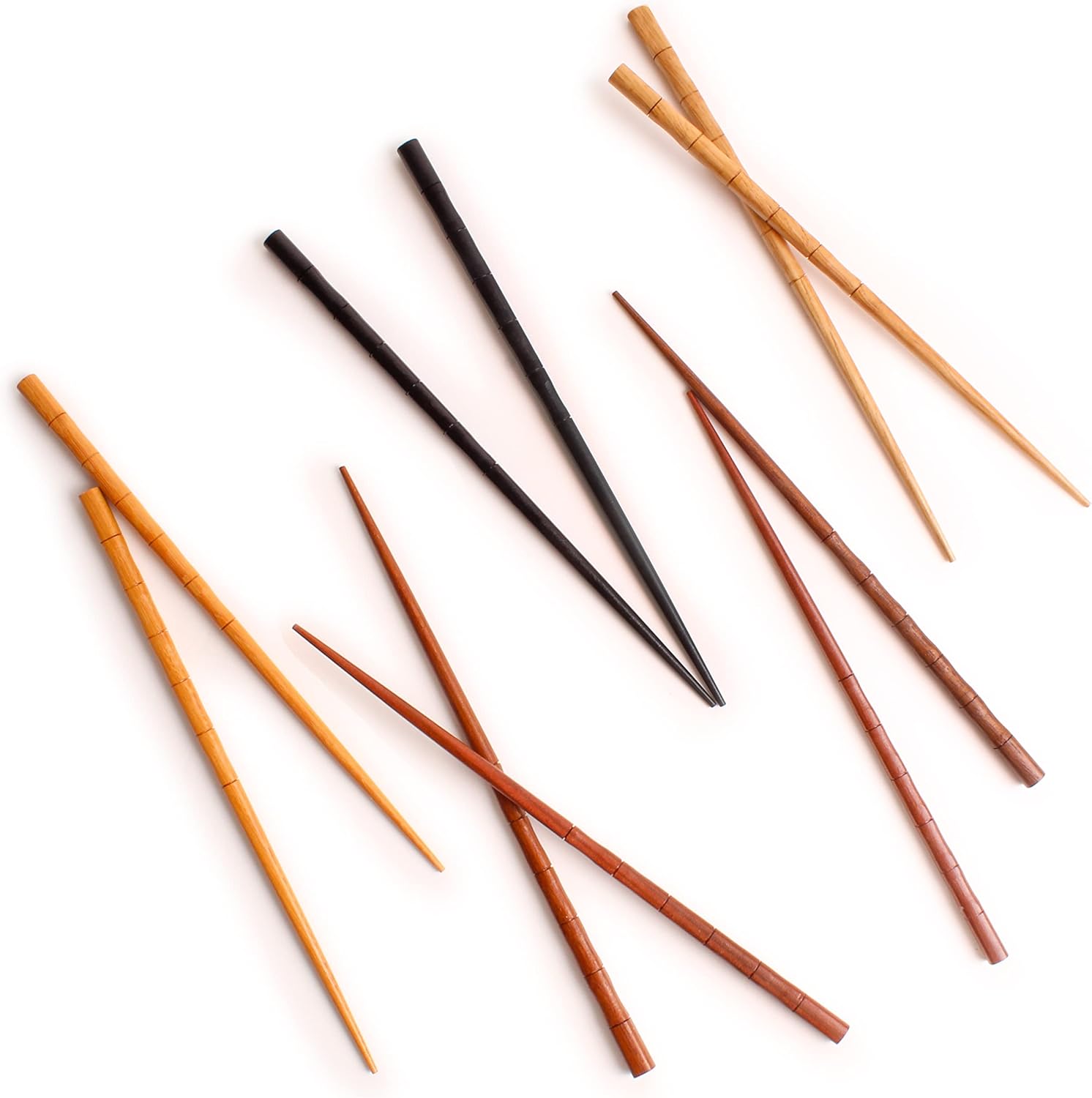 BergHOFF 10 pares de palillos de bambú de 10 pulgadas, uso en interiores y exteriores, ligeros, ecológicos
