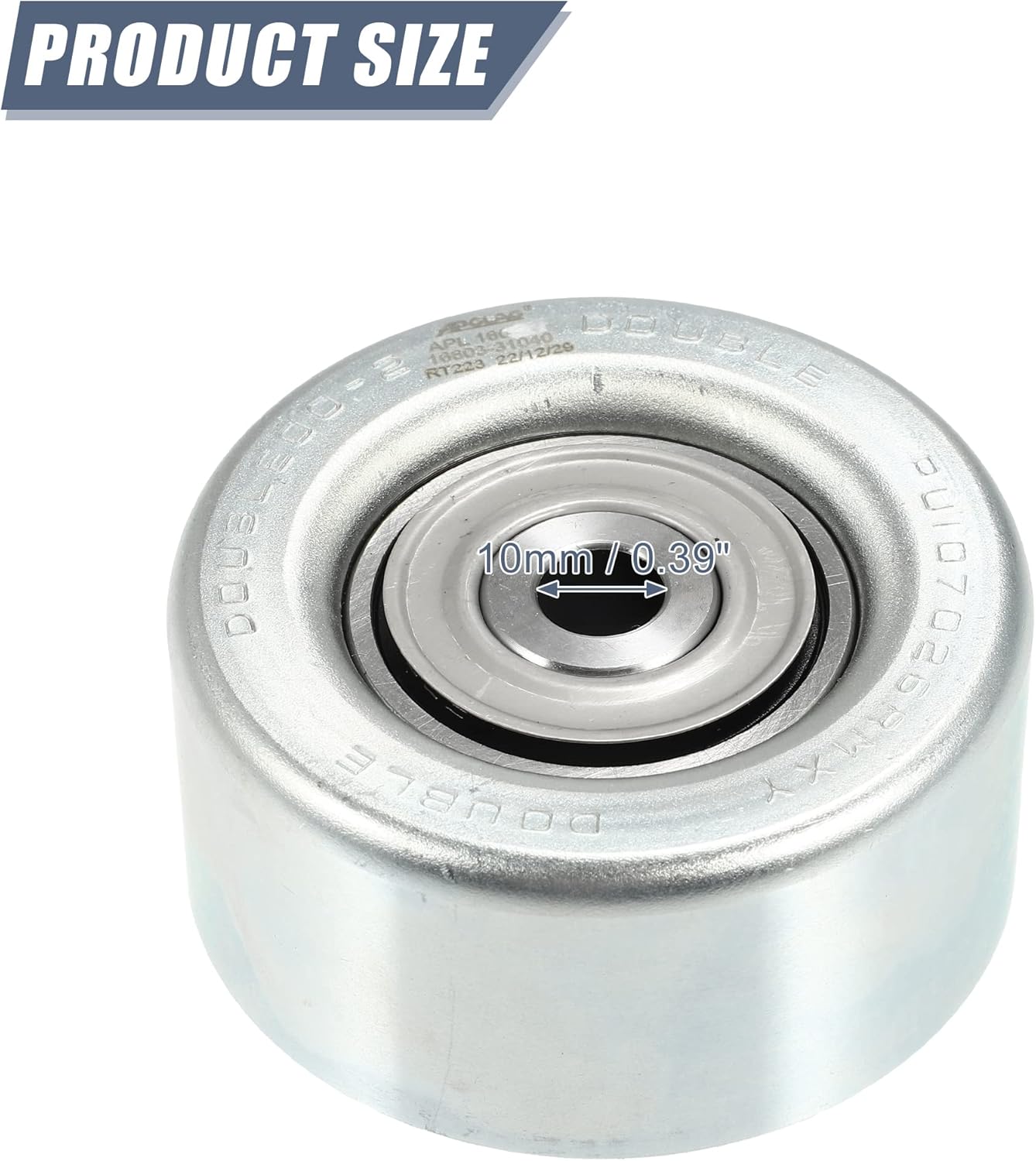 X AUTOHAUX 166030E010 166030P010 Polea guía de desviación de polea tensora para Toyota 4Runner 2009-2023 para Toyota FJ Cruiser Tacoma