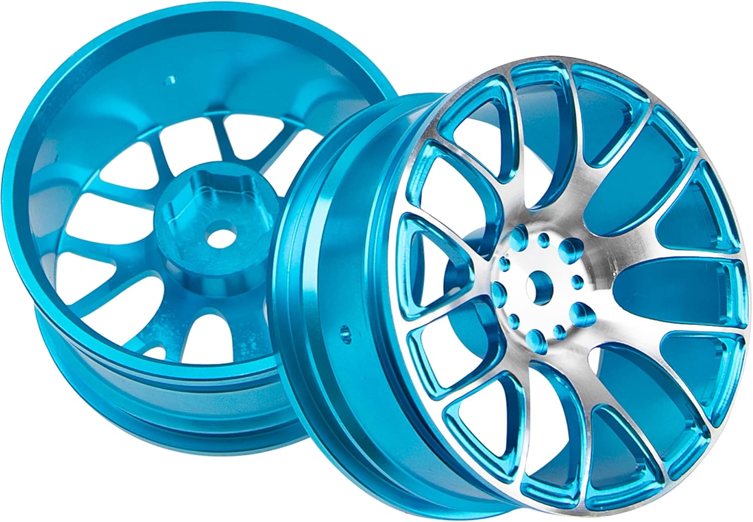 Paquete de 4 llantas de metal de 0.472in, cubo hexagonal compatible con 110 On-Road Racing Touring Drift Car Tamiya TT-01 Kyosho RedCat Sakura D4
