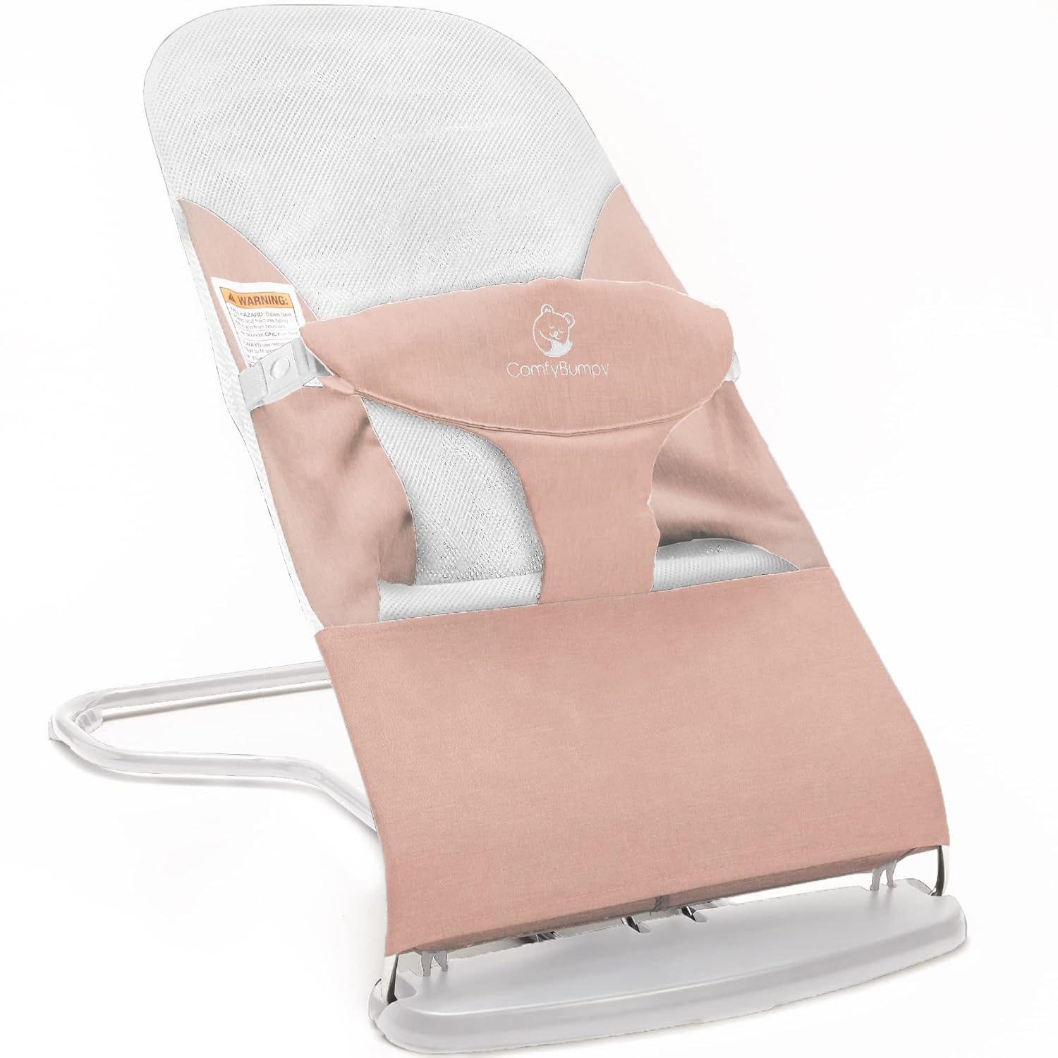 ComfyBumpy Asiento ergonómico para bebé, funda de transporte de viaje adicional, silla inflable segura y portátil con posiciones de altura
