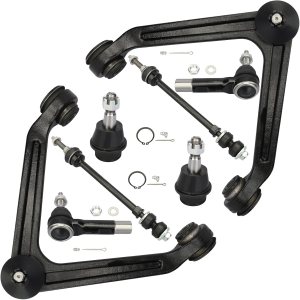 Brazos de control superiores delanteros 4WD + rótulas inferiores, barras estabilizadoras exteriores 2002 2003 2004 2005 para Dodge Ram 1500 Brazos Brazos de control superiores delanteros 4WD + rótulas inferiores, barras estabilizadoras exteriores 2002 2003 2004 2005 para Dodge Ram 1500 Brazos