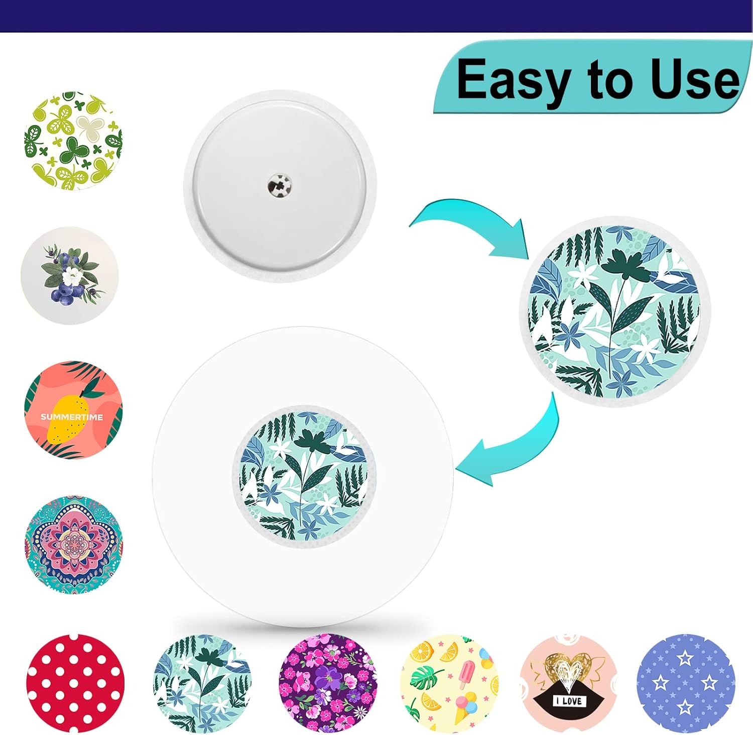 Libre 2 fundas de sensor y calcomanías de estilo libre para sensor Libre 2, parches adhesivos transparentes hipoalergénicos, impermeables y
