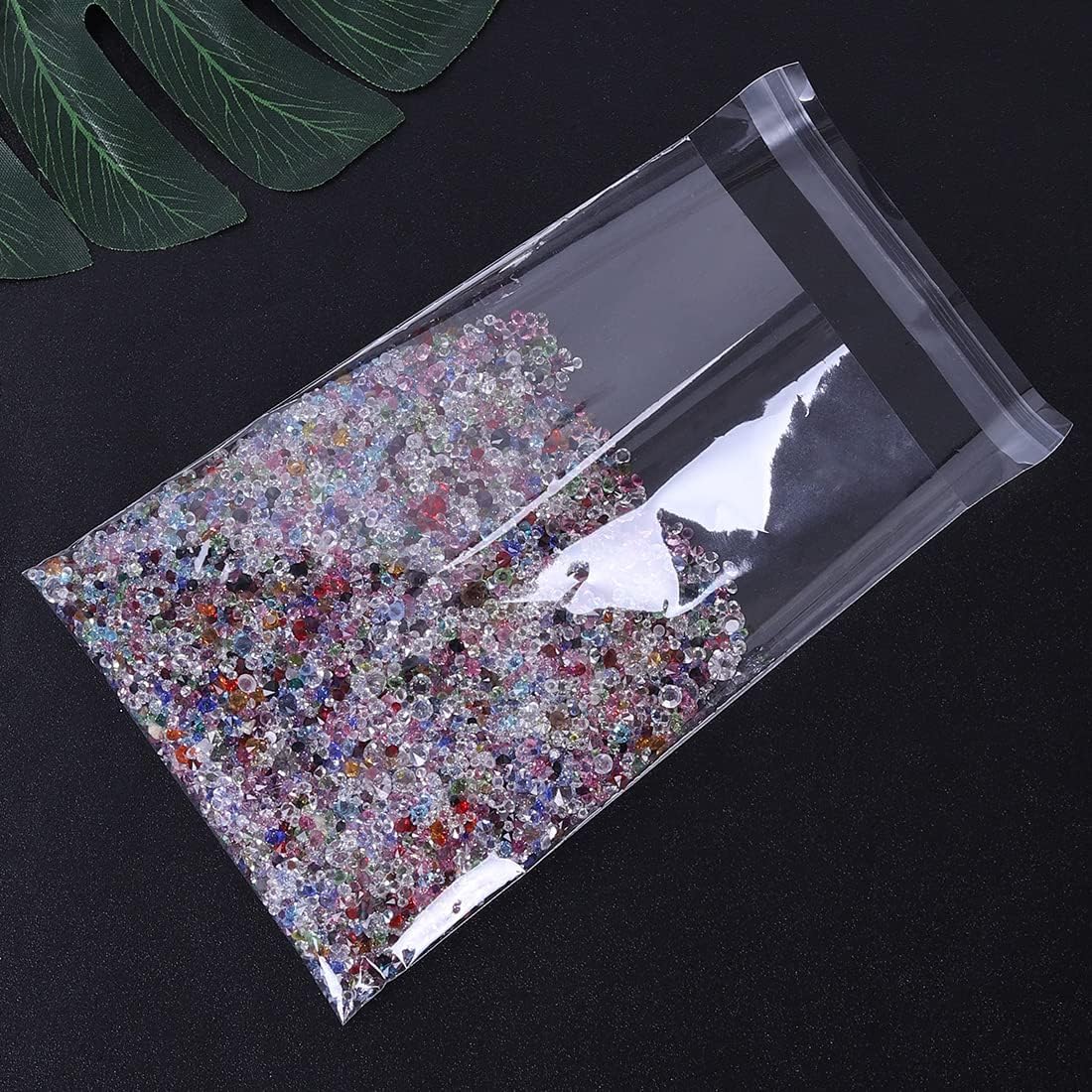 300 bolsas de polietileno transparente, 5 x 7, bolsas de plástico OPP autosellantes para panadería, galletas, Navidad, Halloween, fiesta, regalo